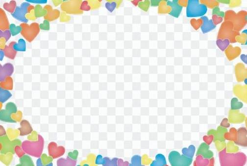 Pastel Heart postcard template Pastel Heart postcard template