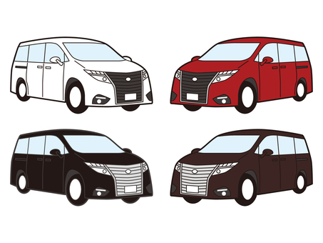 Scary face minivan car Scary face minivan car