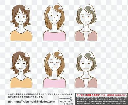 Rough person series Front facing portrait woman Rough person series Front facing portrait woman