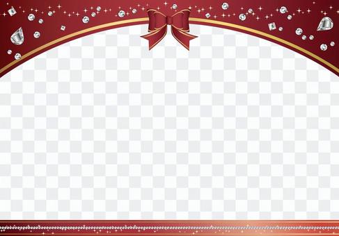 Ribbon Frame Red Ribbon Frame Red