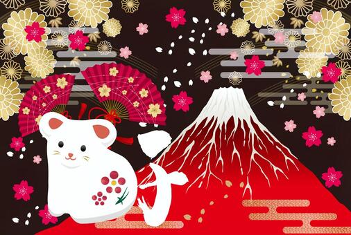 Red Fuji and mouse Red Fuji and mouse