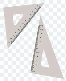 Triangular ruler set Triangular ruler set