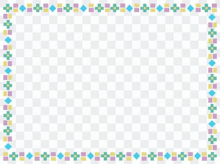 Cool and colorful geometric frame Cool and colorful geometric frame