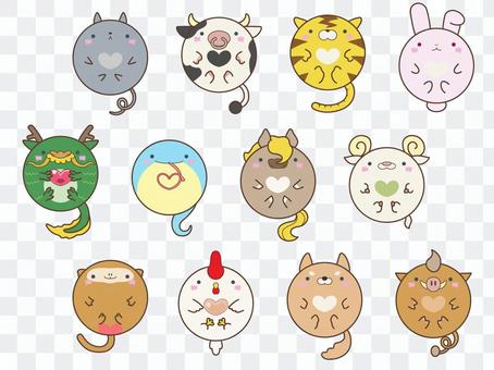 Zodiac icon set Zodiac icon set