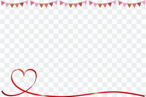 Heart's simple valentine frame Heart's simple valentine frame