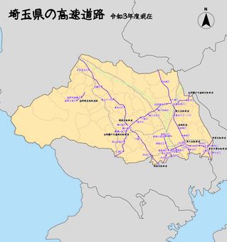 Saitama Prefecture Saitama Expressway Road Saitama Prefecture Saitama Expressway Road