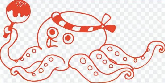 Takoyaki octopus (line only) Takoyaki octopus (line only)