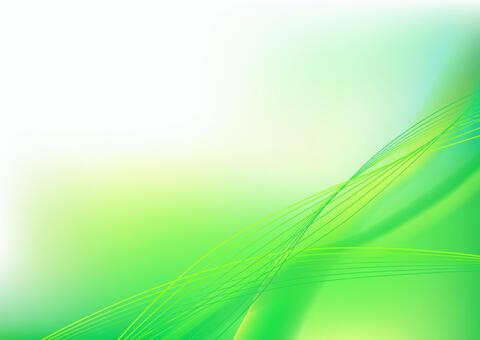 Green abstract wavy lines background material Green abstract wavy lines background material