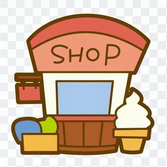 Shop of soft cream Shop of soft cream