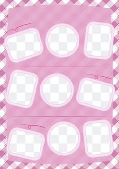 Refreshing check photo album red general-purpose version Refreshing check photo album red general-purpose version
