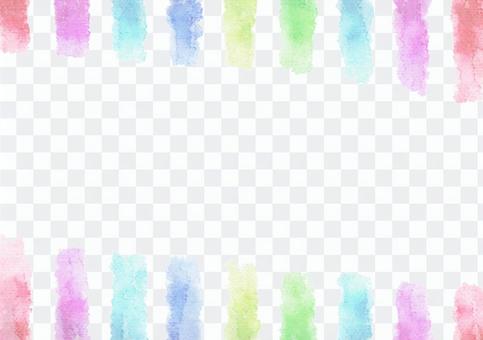 Vertical stripe of watercolor painting · Central white · Rainbow Vertical stripe of watercolor painting · Central white · Rainbow