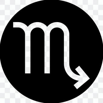 Scorpio mark circle icon Scorpio mark circle icon