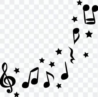Cute music notes-black and white Cute music notes-black and white
