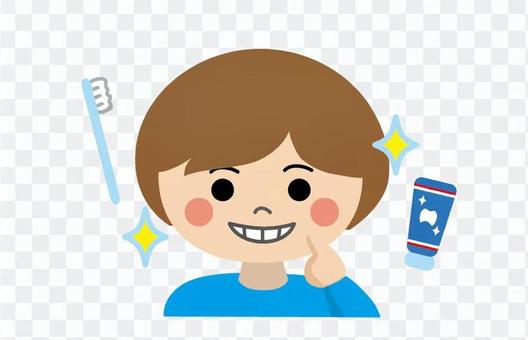 Shiny teeth (upper body / no wire) Shiny teeth (upper body / no wire)