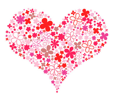 Flowers and Heart Flowers and Heart