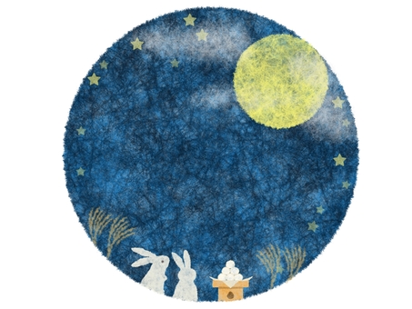 Japanese paper moon viewing background 3 Japanese paper moon viewing background 3