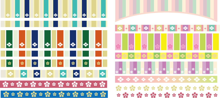 Japanese pattern line Japanese pattern line
