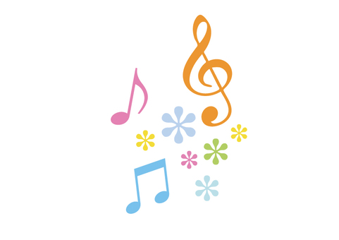 Pastel color flowers and notes Pastel color flowers and notes