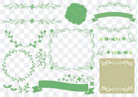 Seasonal event material 004 clover set Seasonal event material 004 clover set