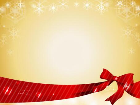 Ribbon and gold decorative frame Ribbon and gold decorative frame