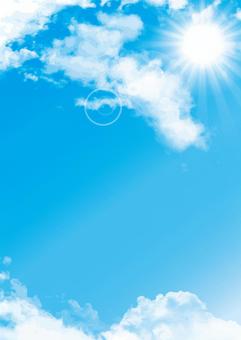 Background blue sky sunny sun clouds postcard Background blue sky sunny sun clouds postcard