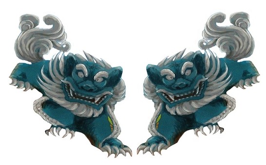 2 Okinawa Shisa 2 Okinawa Shisa