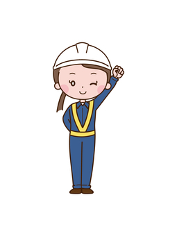 Energetic worker female construction site construction industry Energetic worker female construction site construction industry