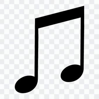 Quarter note with beam Quarter note with beam