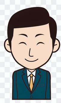 Male employee (Nikkori) Male employee (Nikkori)