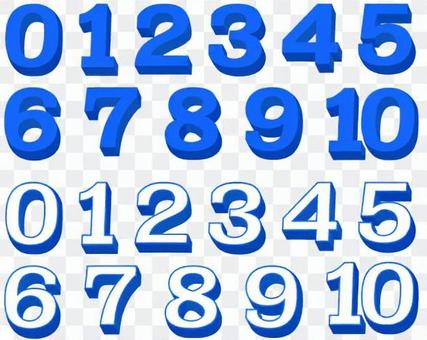 Three-dimensional number Three-dimensional number