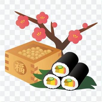 Plum Blossoms and Setsubun Plum Blossoms and Setsubun