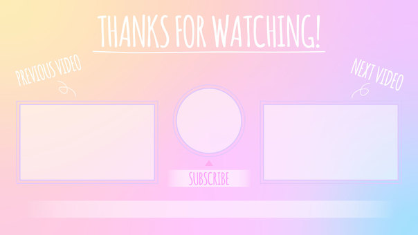 Pastel gradient background end card A full HD Pastel gradient background end card A full HD