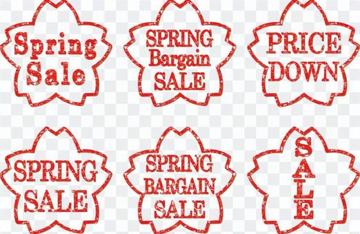 Spring sale stamp Spring sale stamp