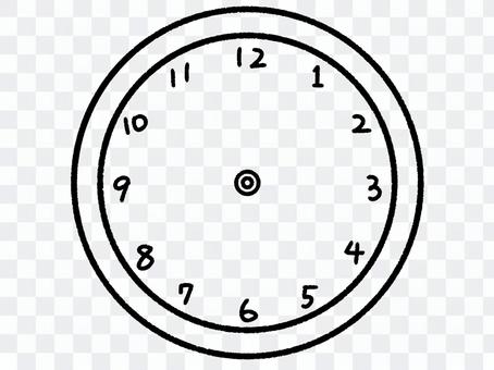 Clock without hands (colorless) Clock without hands (colorless)