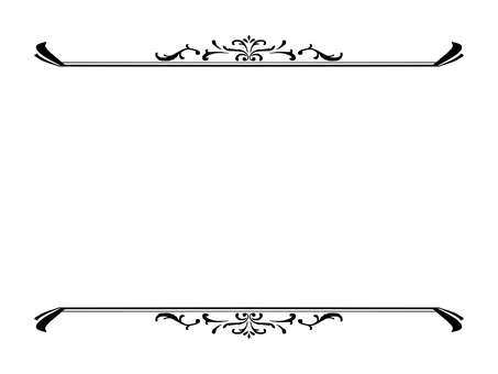 Vintage top and bottom frame (black) Vintage top and bottom frame (black)