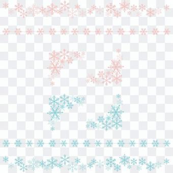 Snow Crystal Line & amp; Corner Snow Crystal Line & amp; Corner