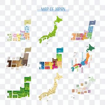 日本地图 日本地图