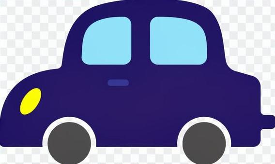 Car A sideways blue Car A sideways blue