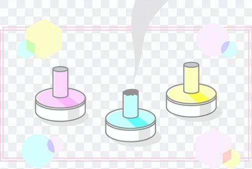 Cute colorful moxibustion looks pretty Cute colorful moxibustion looks pretty