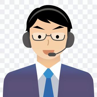 Male Operator Smile Male Operator Smile