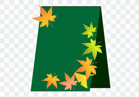 Autumn leaves blackboard Autumn leaves blackboard