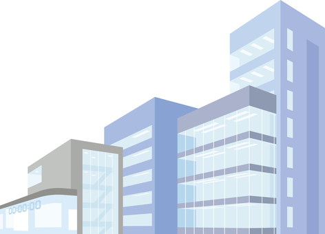 Illustration of the city where the buildings are lined up Illustration of the city where the buildings are lined up