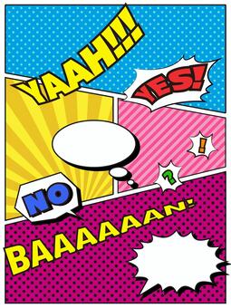 American comic style speech bubble material American comic style speech bubble material