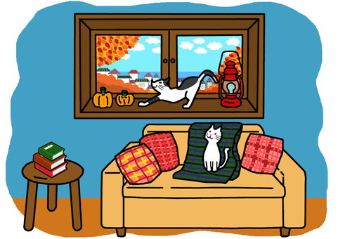 Autumn windowsill Autumn windowsill