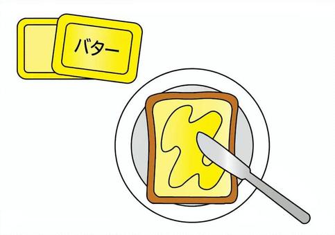 Toast and butter Toast and butter