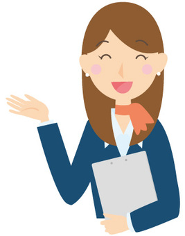 Clerk of a clerk smiling woman Clerk of a clerk smiling woman