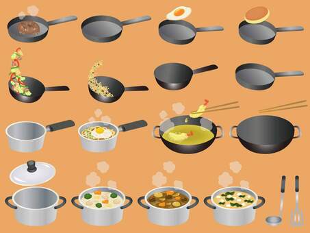 Cooking utensils illustration Cooking utensils illustration