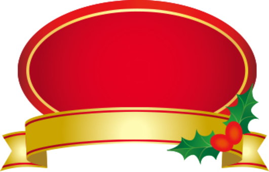 Christmas label red Christmas label red