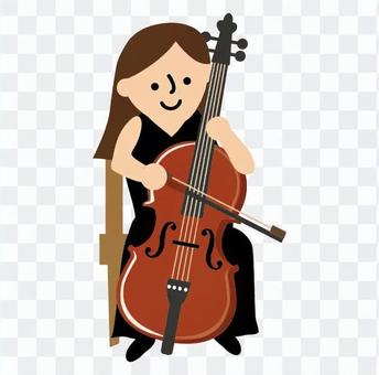 A woman playing an instrument A woman playing an instrument