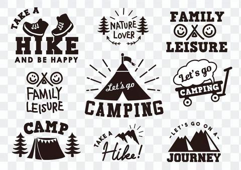 Camp logo outdoor Camp logo outdoor